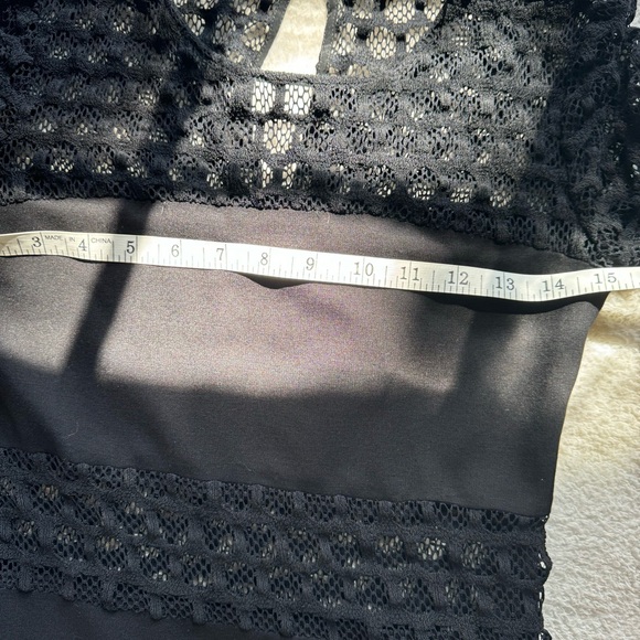 Sandro knit mini with floral lace insets and sleeves EUC - Picture 7 of 8